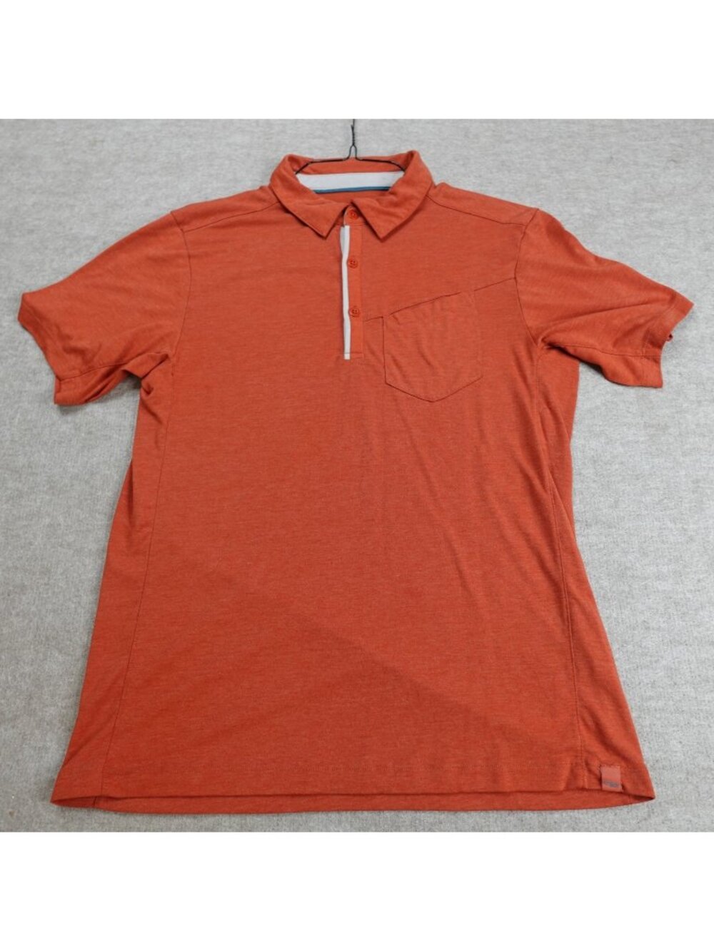 Outdoor Research Mens Polo Shirt Medium Orange Clearwater Pocket